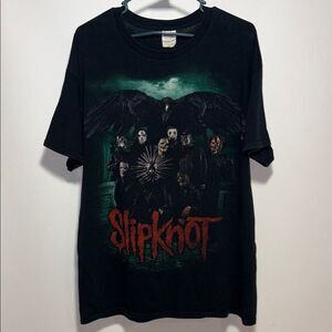 Gildan Black Slipknot Graphic Tee